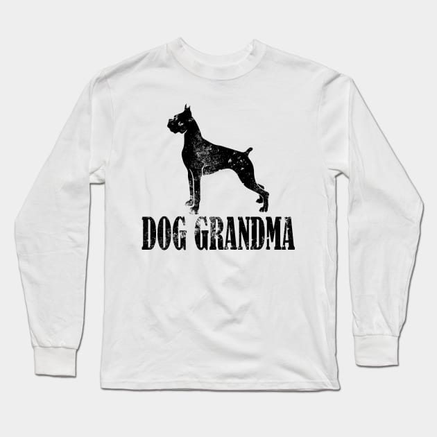 Boxer Dog Grandma Long Sleeve T-Shirt by AstridLdenOs